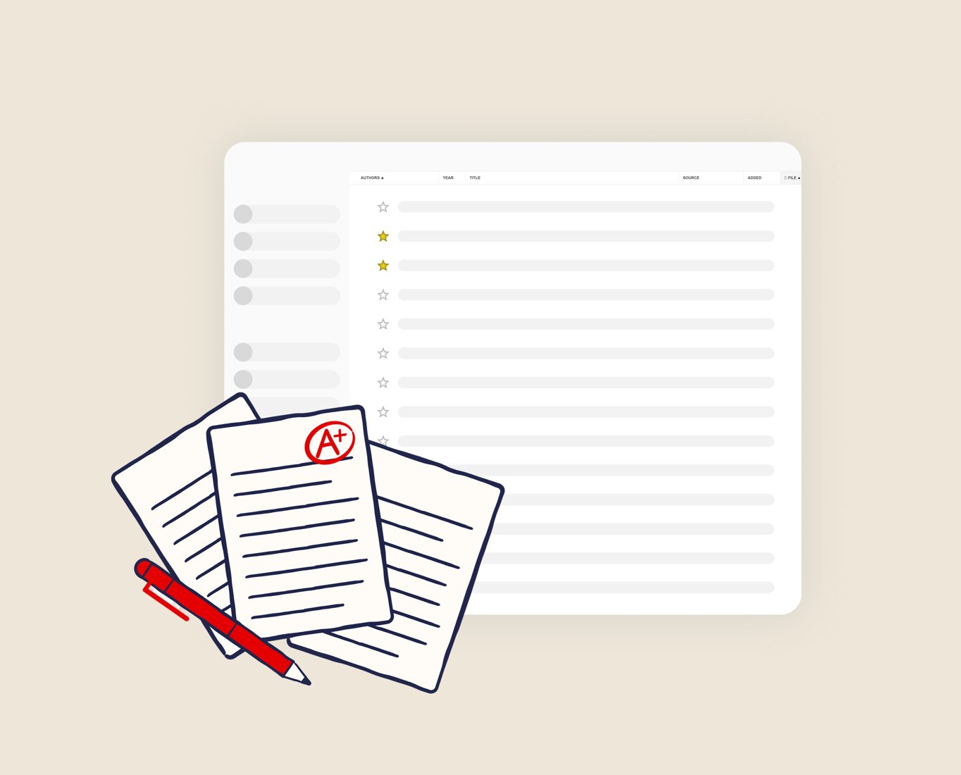 Illustration for the future of Mendeley AI tools